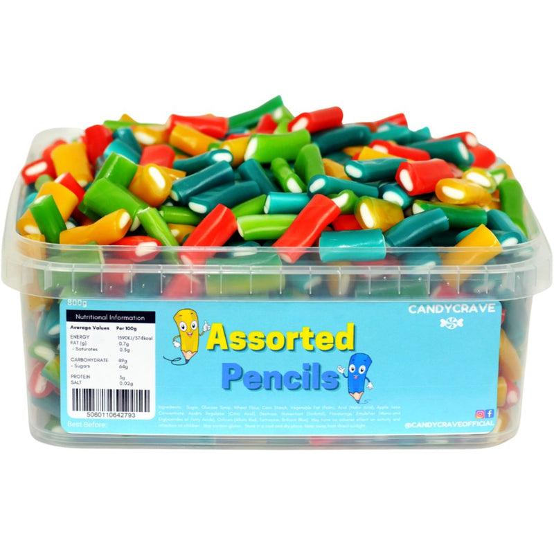 Candycrave Assorted Pencils Tub (600g)