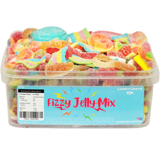 Candycrave Fizzy Jelly Mix Tub (600g)