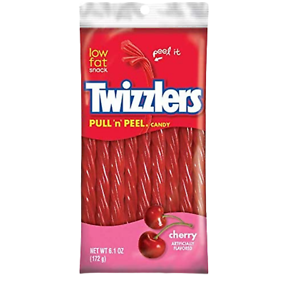 Twizzlers Cherry Pull 'N' Peel Peg Bag (173g)