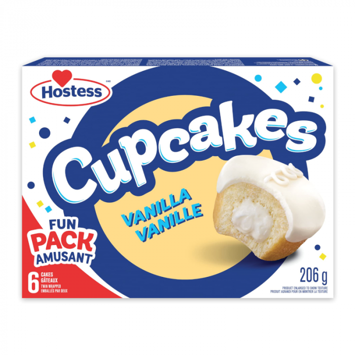 Hostess Vanilla Cupcakes 6 pack (Canadian)